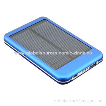 Solar Mobile Phone Charger, 5,000mAh/7,000mAh Lithium Battery & Poly-silicone 0.7W/5V/140mA